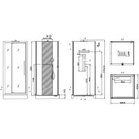 Душевая кабина Black&White Galaxy 90х90 8022000 с гидромассажем — фото 6, Душевые кабины