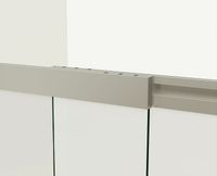 Шторка на ванну Vincea VSB-1E 100х145 VSB-1E100CLGM профиль Вороненая сталь стекло прозрачное — фото 5, Неподвижные шторки для ванной