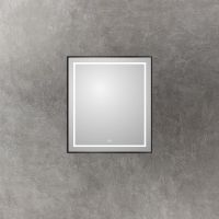 Зеркало BelBagno Kraft 70 SPC-KRAFT-700-800-LED-TCH-WARM-NERO с подсветкой Черное с сенсорным выключателем и подогревом — фото 3, Зеркала в ванную комнату