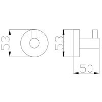 Крючок Rav Slezak Colorado COA0100ZRK Розовый золотистый крацованный — фото 2, Крючки для полотенец