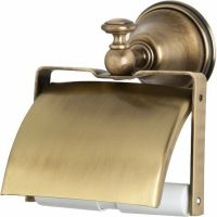 Держатель туалетной бумаги TW Harmony TWHA219br с крышкой Бронза — фото 1, Держатели туалетной бумаги