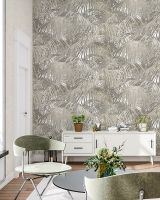 Обои Solo Liberty E202602 Винил на флизелине (1,06*10) Бежевый/Коричневый, Листья — фото 2, Обои для стен