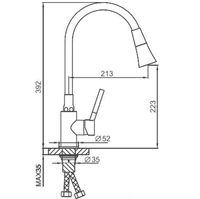 Смеситель для кухни Frap H44 F4044-6 Черный матовый — фото 10, Смесители для кухни