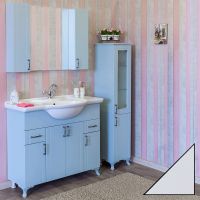 Зеркало со шкафом Sanflor Глория 105 С000005704 Серое — фото 1, Зеркальные шкафы в ванную