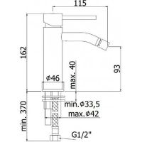 Смеситель для биде Paffoni Light Золото медовое брашированное арт-LIG131HGSP — фото 2, Смесители для биде