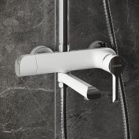 Душевая система Grossman Alba 500.K35.06.100/000 Хром Белая — фото 6, Душевые стойки