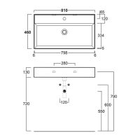 Товар: Раковина Simas Agile 81 AG81 bi*1 Белая - фото 3 Раковина Simas Agile 81 AG81 bi*1 Белая — фото 3, Раковины подвесные