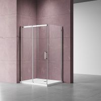 Душевой уголок Vincea Dice 160x100 VSR-4D1016CL профиль Хром стекло прозрачное — фото 2, Прямоугольные душевые уголки