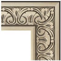 Зеркало Evoform Exclusive 90х60 BY 3424 с фацетом в багетной раме - Барокко серебро 106 мм — фото 3, Мебель для ванной