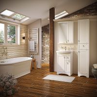 Тумба под раковину Runo Мерида 55 00-00000738 Белая — фото 3, Тумбы под раковину