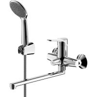 Смеситель для ванны Bravat Emeralda F6135147CP-LB-RUS универсальный Хром — фото 1, Смеситель для ванны