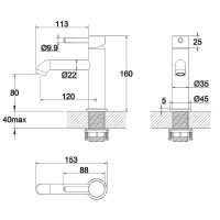 Товар: Смеситель для раковины Whitecross Y chrome Y1210CR Хром - фото 3 Смеситель для раковины Whitecross Y chrome Y1210CR Хром — фото 3, Смесители
