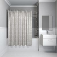 Штора для ванны Iddis Decor D01P118i11 1800x1800 Серый — фото 1, Аксессуары для туалета