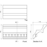 Товар: Карниз Европласт 1.50.111 2000x116x113 мм - фото 3 Карниз Европласт 1.50.111 2000x116x113 мм — фото 3, Карнизы