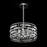 Подвесной светильник Maytoni Modern Frontera MOD067PL-04CH Прозрачный Хром — фото 5, Подвесные светильники