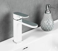 Смеситель для раковины Gappo G83 G1083-8 Белый Хром — фото 2, Смесители для раковины