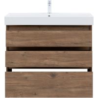 Тумба под раковину Aquanet Nova Lite 100 302480 Дуб рустикальный — фото 6, Мебель для ванной