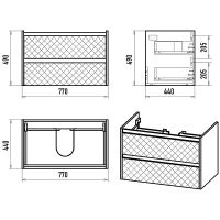 Товар: Тумба с раковиной Brevita Chester 80 УТ000022881 подвесная Серая матовая Дуб Чарльстон темно-коричневый - фото 6 Тумба с раковиной Brevita Chester 80 УТ000022881 подвесная Серая матовая Дуб Чарльстон темно-коричневый — фото 6, Мебель для ванной