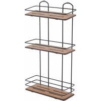 Полка корзина Tekno-tel BK077B Черная — фото 1, Полки для ванной и душа