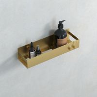 Металлическая полка Boheme Q 10965-MG Золото матовое — фото 2, Полки для ванной и душа