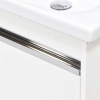 Тумба под раковину Aquaton Капри 80 1A230201KP010 подвесная Белая глянцевая — фото 7, Тумбы под раковину