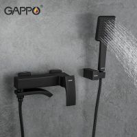 Смеситель для ванны Gappo G07-6 G3207-6 Черный матовый — фото 9, Смесители