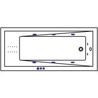 Акриловая ванна Whitecross Wave Slim 160x70 0111.160070.100.SMARTNANO.CR с гидромассажем — фото 8, Ванны