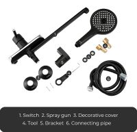 Товар: Смеситель для ванны Gappo G03-6 G2203-6 универсальный Черный матовый Хром - фото 6 Смеситель для ванны Gappo G03-6 G2203-6 универсальный Черный матовый Хром — фото 6, Смесители