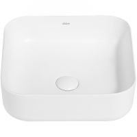 Раковина-чаша Abber Rechteck 39 AC2211MW Белая матовая — фото 4, Раковины накладные