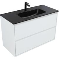 Товар: Тумба под раковину Aquanet Милан 100 336370 подвесная Белый глянец - фото 6 Тумба под раковину Aquanet Милан 100 336370 подвесная Белый глянец — фото 6, Тумбы под раковину