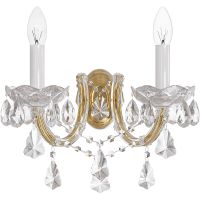 Настенный светильник Crystal Lux Diva AP2 Прозрачный Золото — фото 1, Светильники