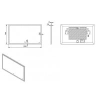 Зеркало Esbano 120 ESMI2542YD с подсветкой с сенсорным выключателем и подогревом — фото 3, Зеркала в ванную комнату