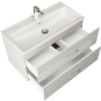 Товар: Тумба с раковиной Marka One Elena 80П У96878 подвесная Белый глянец - фото 2 Тумба с раковиной Marka One Elena 80П У96878 подвесная Белый глянец — фото 2, Мебель для ванной