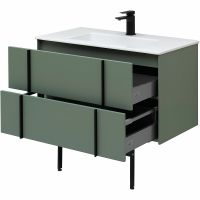 Тумба под раковину Allen Brau Reality 90 1.32006.CGM подвесная Олива матовая — фото 47, Тумбы под раковину