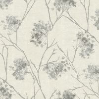 Обои Emiliana Parati Damasco Reale 73422 Винил на флизелине (1,06*10,05) Бежевый/Серый/Серебряный, Листья/Цветы — фото 1, Обои для стен