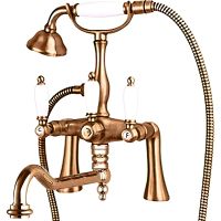 Смеситель на борт ванны Cezares First-PBV2-02-Bi Бронза — фото 1, Смесители на борт ванны