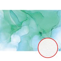 Фреска Ortograf Fluid art 33786 Фактура бархат FX Флизелин (4*2,7) Бирюзовый/Голубой, Абстракция — фото 1, Фрески