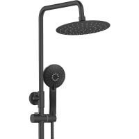 Душевая система Agger Brilliant A0393344 Черная матовая — фото 3, Душевые стойки