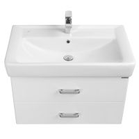 Тумба под раковину Aquaton Америна 76 1A137701AM010 подвесная Белая глянцевая — фото 2, Тумбы под раковину