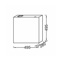 Тумба под раковину Jacob Delafon Terrace 50 EB1178-274 подвесная Черная — фото 3, Мебель для ванной