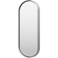 Зеркало Brevita Saturn 50 SAT-Dro1-050-platinum с подсветкой Платина матовая с сенсорным выключателем — фото 2, Мебель для ванной