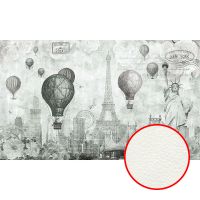 Фреска Ortograf Urban art 33550 Фактура флок FLK Флизелин (5*3) Серый, Город — фото 1, Фрески