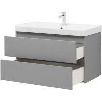 Тумба под раковину Aquanet Вега 90 329604 подвесная Мисти грин — фото 17, Тумбы под раковину