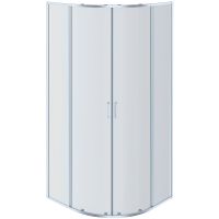 Душевой уголок Aquatek 80х80 AQ ARI RO 08020CH профиль Хром стекло прозрачное — фото 1, Душевые уголки четверть круга