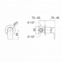 Смеситель для душа Migliore Tenesi 25420 Хром — фото 2, Смесители