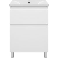 Товар: Тумба с раковиной Misty Лаки 60 УТ000024248 Белая глянцевая - фото 2 Тумба с раковиной Misty Лаки 60 УТ000024248 Белая глянцевая — фото 2, Мебель для ванной