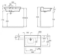 Товар: Раковина Jacob Delafon Soprano 80 EXL122-00 Белая - фото 5 Раковина Jacob Delafon Soprano 80 EXL122-00 Белая — фото 5, Раковины подвесные