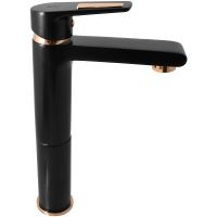 Смеситель для раковины Rav Slezak Colorado CO330.5CMATZ Черный матовый Золото — фото 1, Смесители для раковины