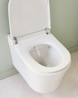 Товар: Комплект унитаза биде с инсталляцией Jacob Delafon Seine E34360-00 с сиденьем Микролифт и Белой глянцевой клавишей смыва - фото 23 Комплект унитаза биде с инсталляцией Jacob Delafon Seine E34360-00 с сиденьем Микролифт и Белой глянцевой клавишей смыва — фото 23, Умные унитазы