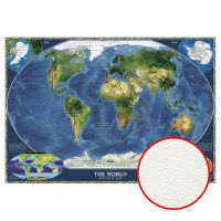 Фреска Ortograf Карты мира 30958 Фактура флок FLK Флизелин (3,8*2,7) Синий/Зеленый, Карты — фото 1, Фрески